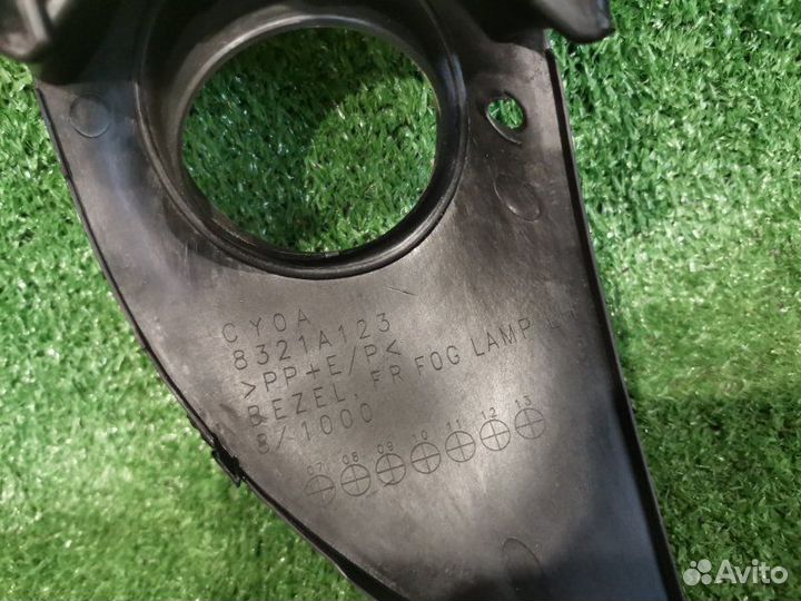 Решетка переднего бампера под птф передняя левая