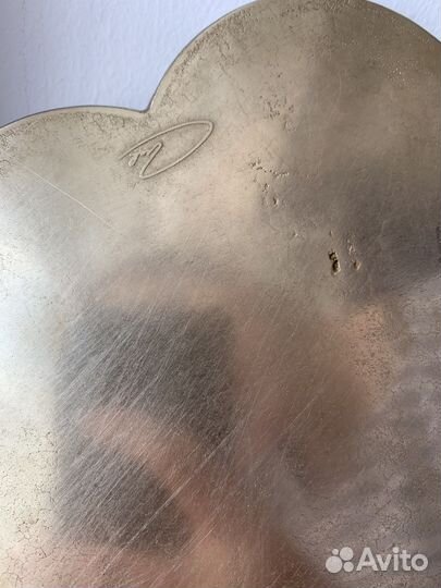 Поднос латунный винтаж