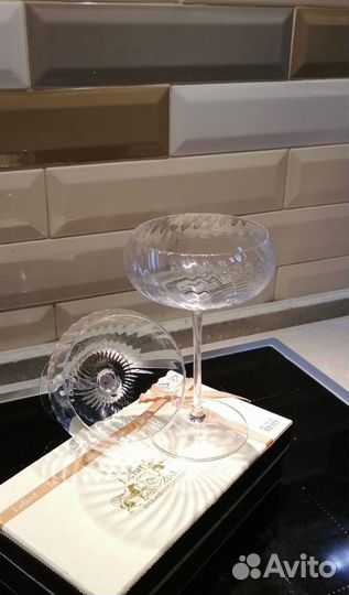 Бокалы для шампанского и вина 2 шт