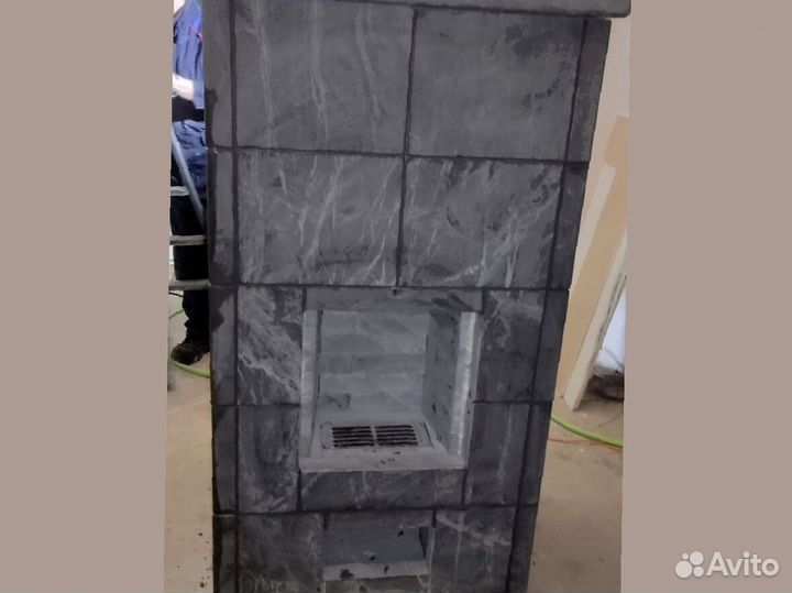 Печь камин теплонакопительная