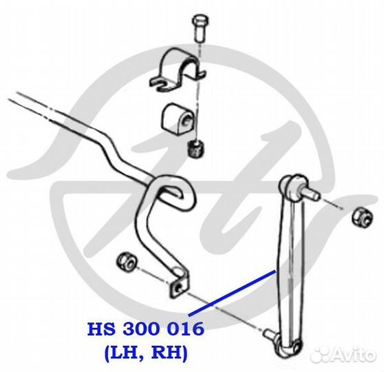 Тяга стабилизатора перед прав / лев