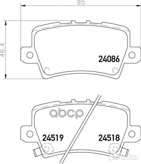 Колодки тормозные дисковые зад NP8039 nissh
