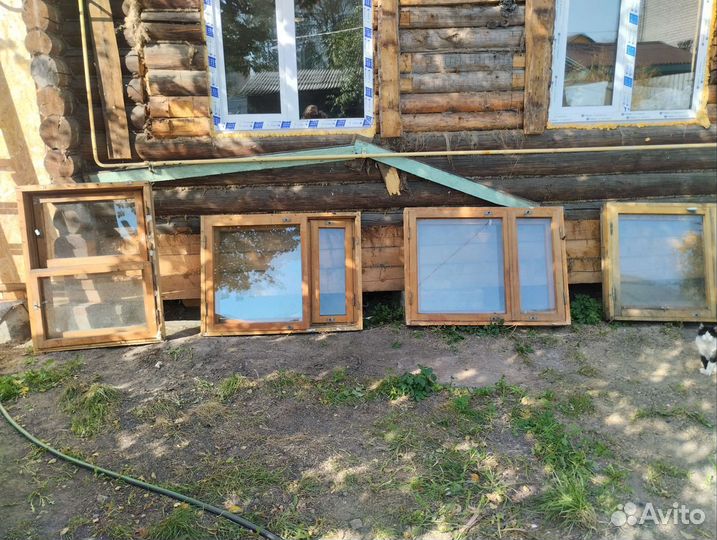 Деревянные оконные рамы бу