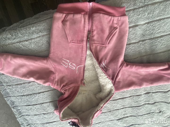 Теплый костюм для девочки