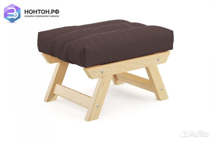 Пуф Амбер коричневый