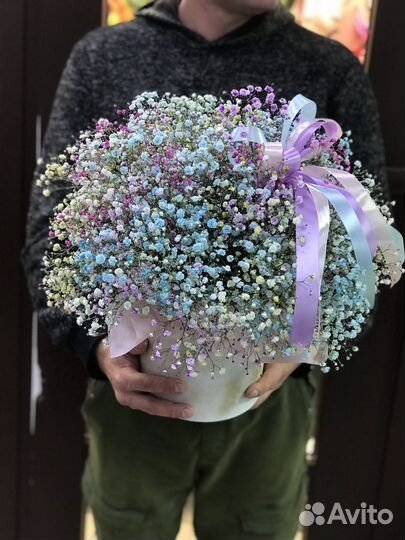 Коробка из гипсофилы с доставкой