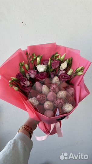 Букет из клубники в шоколаде