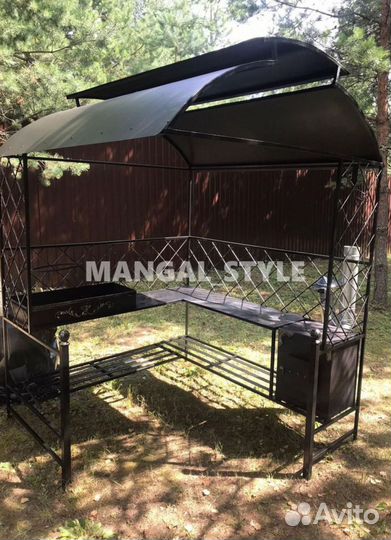 Мангал с крышей