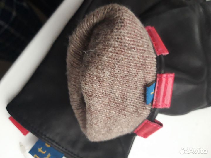 Новые кожаные женские перчатки