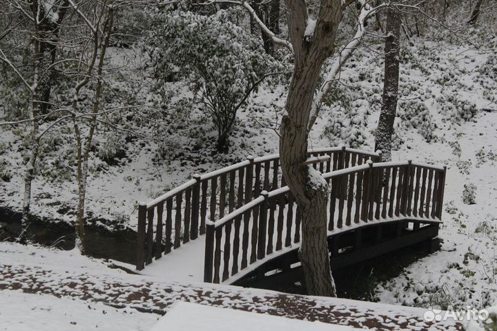 Мостик деревянный декоративный