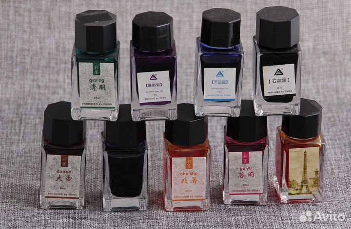 Чернила, сменные картриджи для перьевой ручки