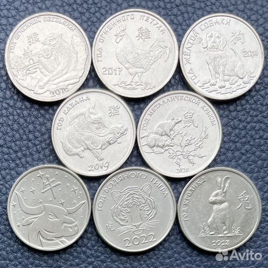 Приднестровье 1 рубль Гороскоп. год Кролика