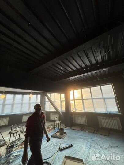 Окрашивание помещений, большие объемы