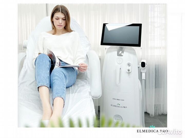 Диодный лазер ElMedica 1200в, мощный аппарат