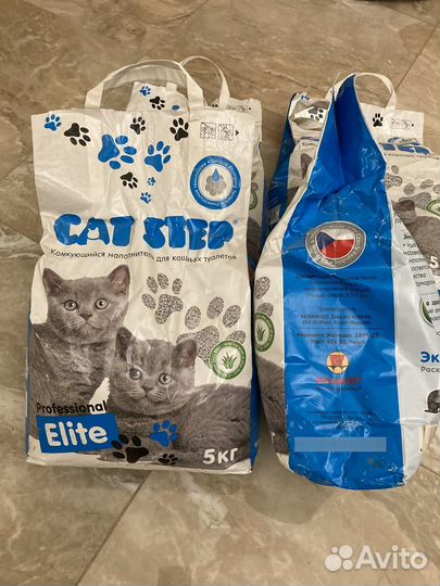 Наполнитель для кошачьего туалета CAT step