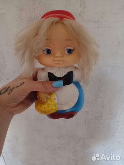 Резиновая игрушка СССР красная шапочка