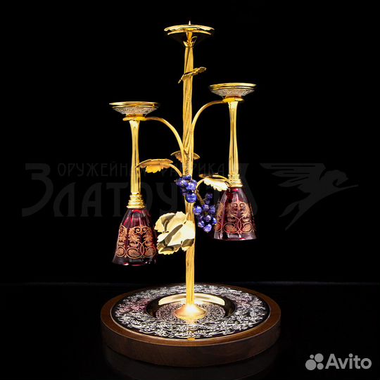 Винный набор с подсвечником