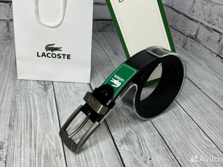 Ремень кожаный Lacoste мужской