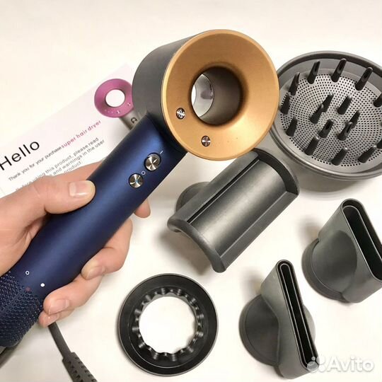 Dyson фен Гарантия / Синий / Медный