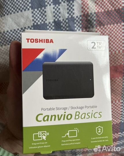 2 тб Внешний HDD Toshiba Canvio basics