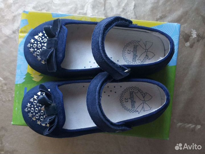 Детская обувь туфли для девочки 23 р kapika