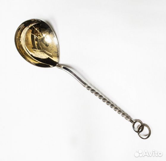 Совочек для сахара, серебро 875 пр, звезда, 25,8 г