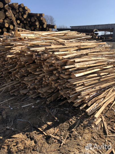 Горбыль срезка березовая на дрова