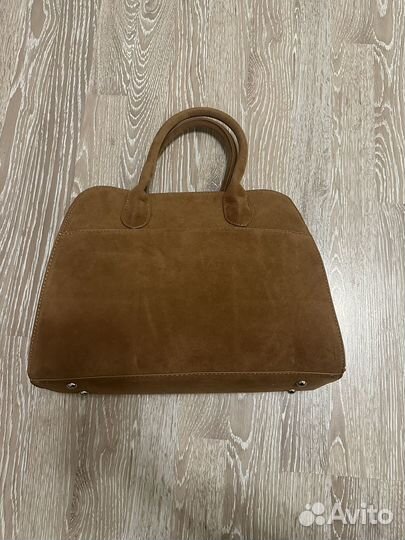 Сумка замшевая коричневая