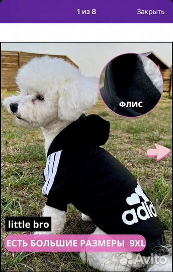 Толстовка для собак