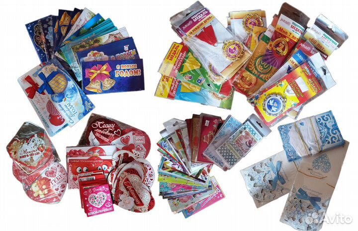 Открытки, приглашение в ассортименте