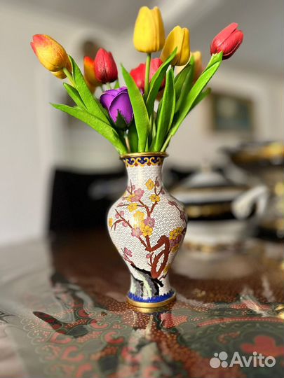 Ваза китай клуазоне