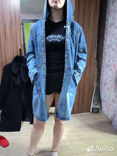 Джинсовый пиджак женский