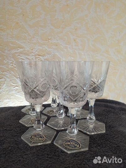 Хрустальные бокалы Bohemia Чехословакия