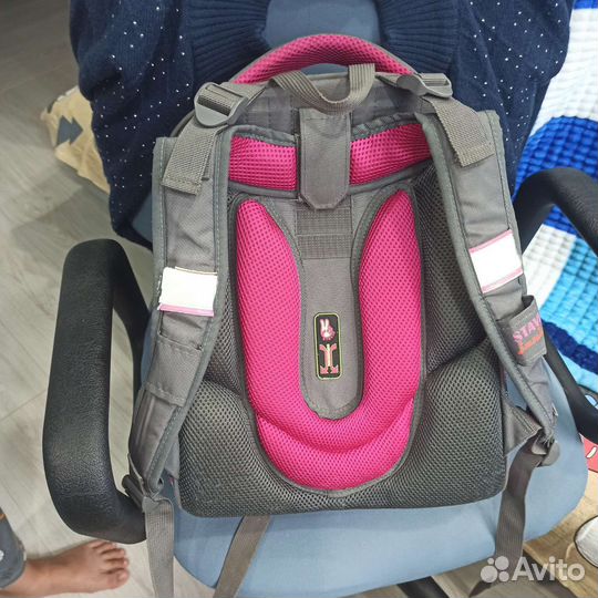 Ранец школьный каркасный Stavia серый