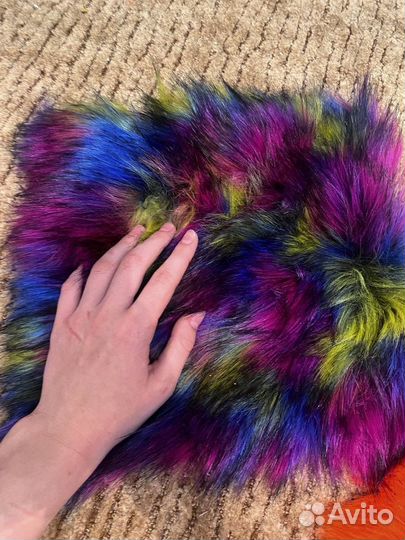 Мех песец,основа п/м