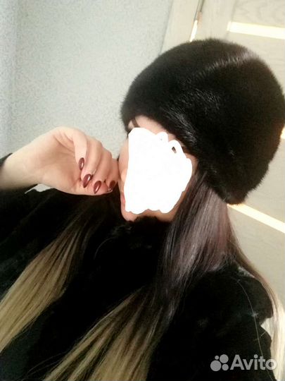 Шапка норковая женская