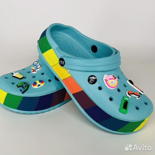 Crocs сабо разноцветные