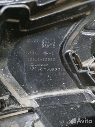 Решетка радиатора black vision lexus lx 570 450d