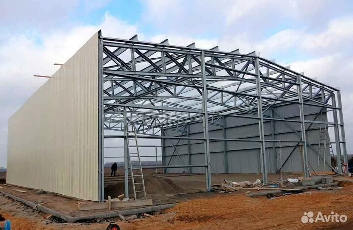 Строительство коровников с профнастилом по размера