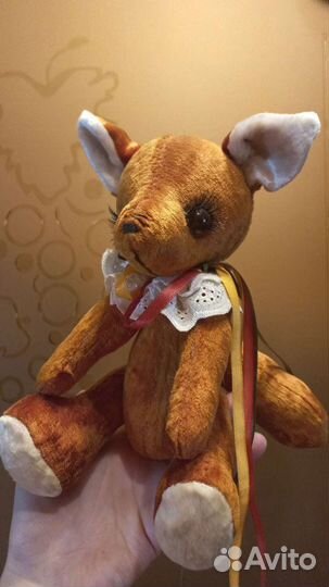 Игрушка ручной работы, плюшевый кенгурёнок