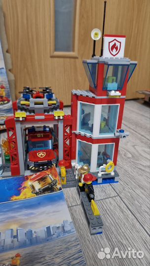 Lego city пожарная станция