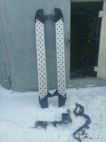 Пороги-подножки, крепёж на renault duster и arkana