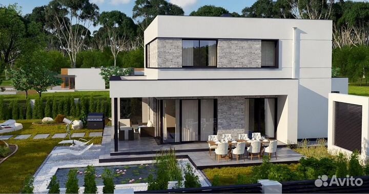 Дом из газобетона 128 м², можно в ипотеку