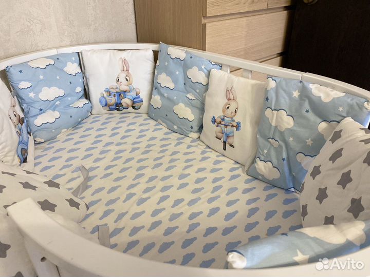 Бортики на детскую кроватку