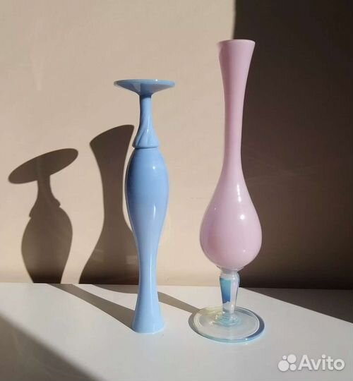 Вазы опаловое стекло винтаж Франция