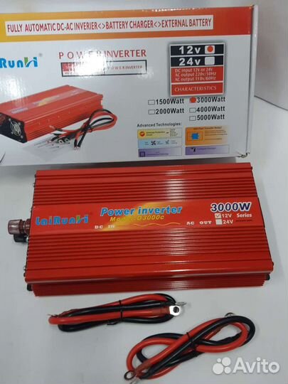 Преобразователь 3000w напряжения 12в на 220в