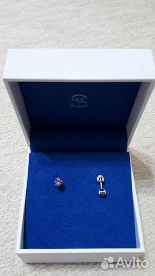 Серебряные серьги с аметистами