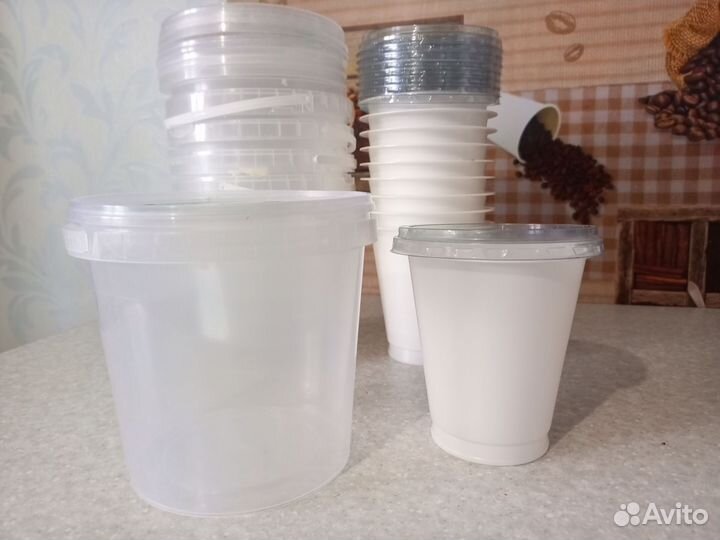 Пластиковые ведерки 1л