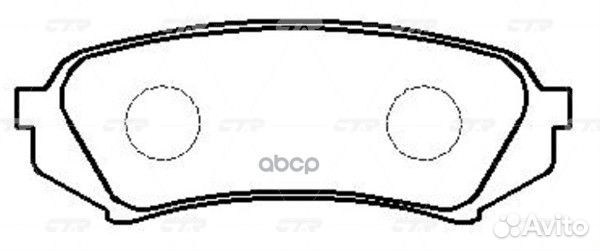 CKT-55 Колодки тормозные дисковые зад GK1