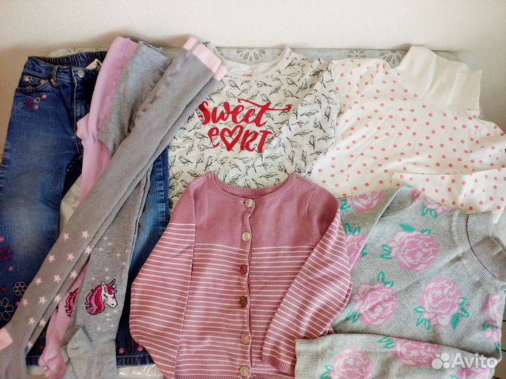 Джинсы джемпер кардиган водолазка 98-104 8 вещей